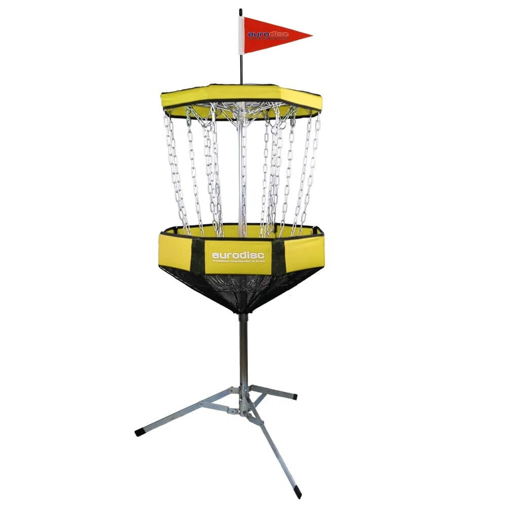sticky Eurodisc Chainwalker mobil golf frizbi kosár, sárga