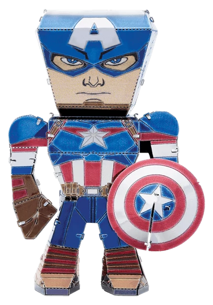 sticky Metal Earth Marvel Bosszúállók - Amerika Kapitány mini modell - lézervágott acél makettező szett