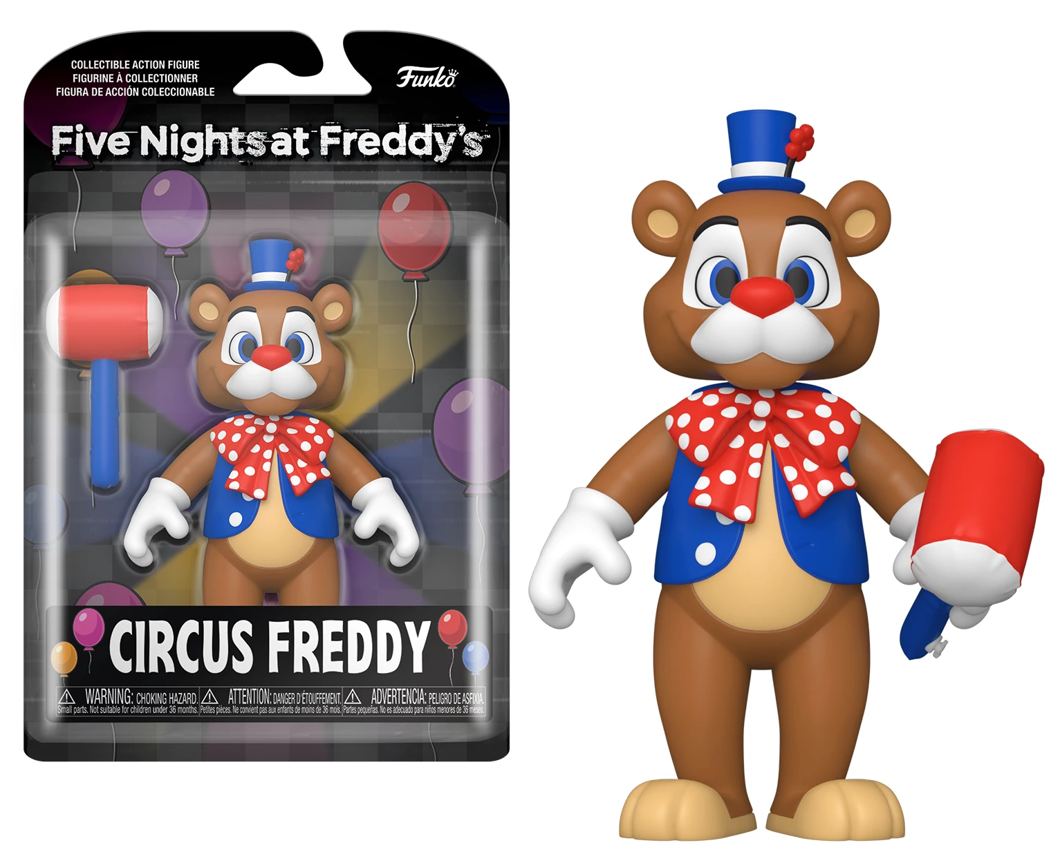 sticky Action Figure: FNAF SB - Circus Freddy figura