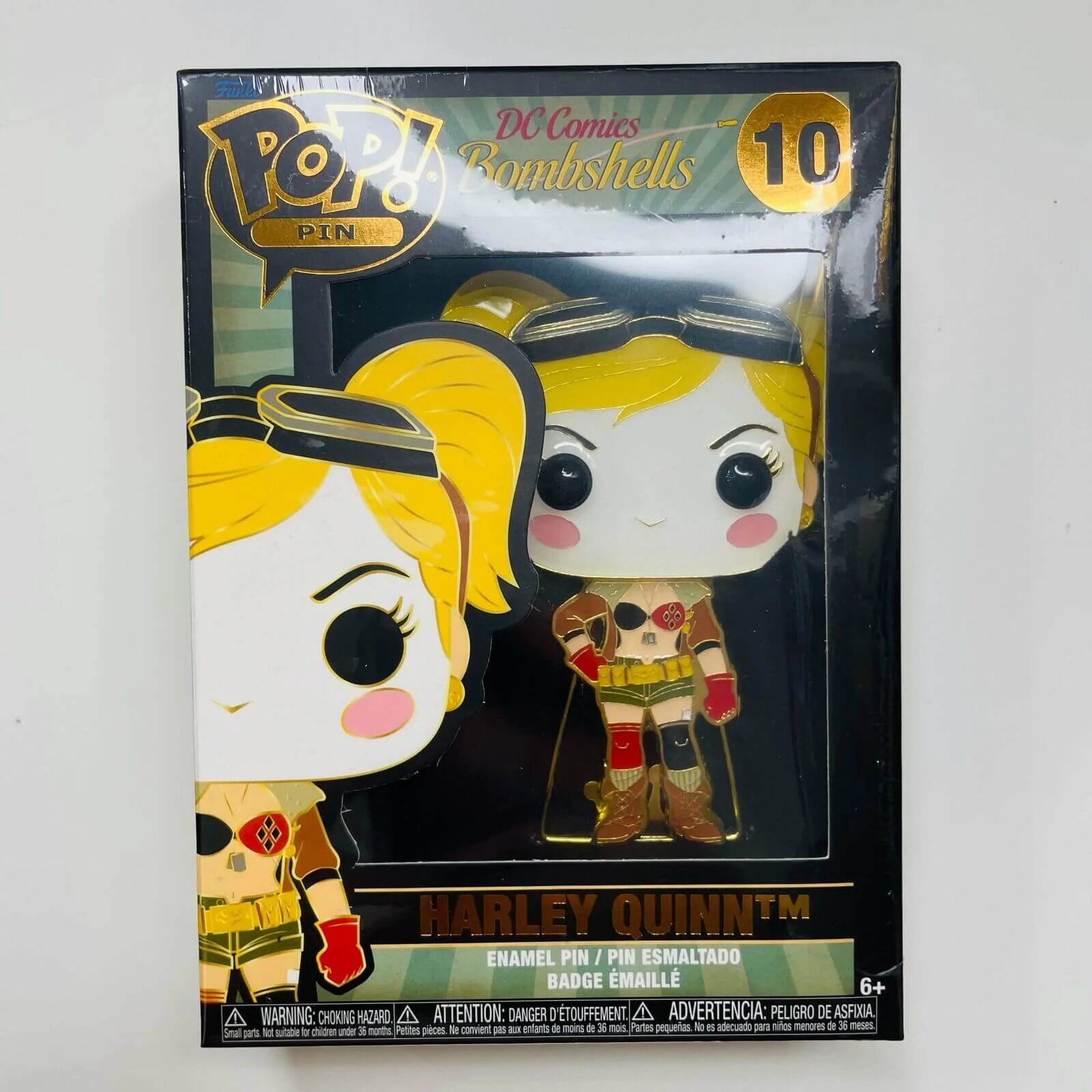 sticky Funko DC Comics: Harley Quinn #10 Large Enamel Pin (DCCPP0012)