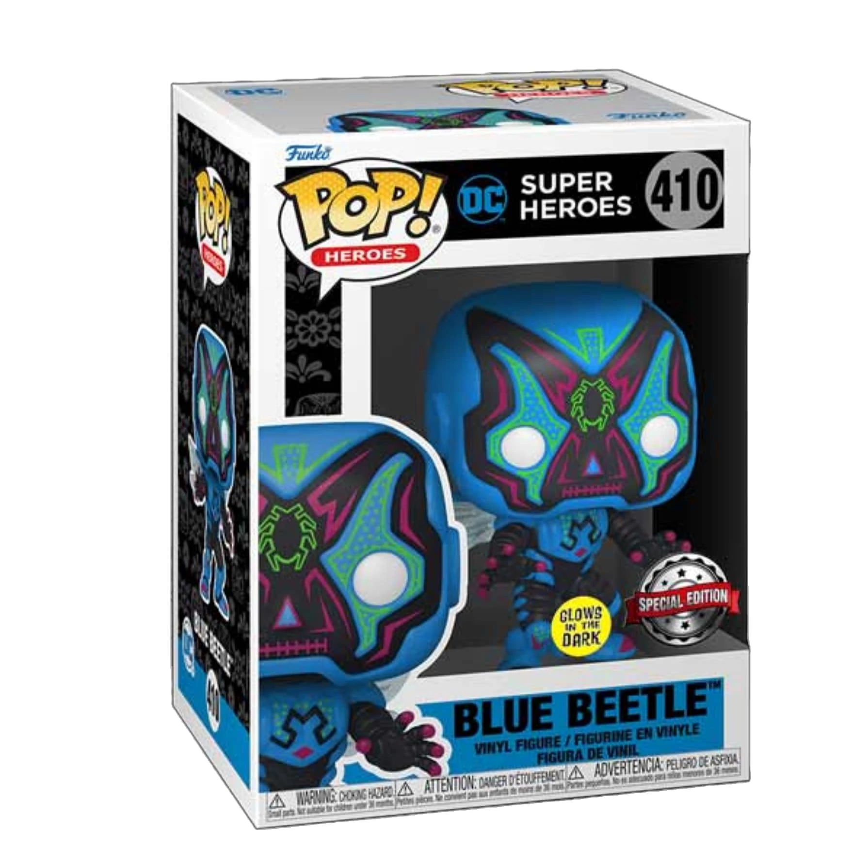 sticky Funko Pop! Heroes: Dia De Los - Blue Beetle figura #410