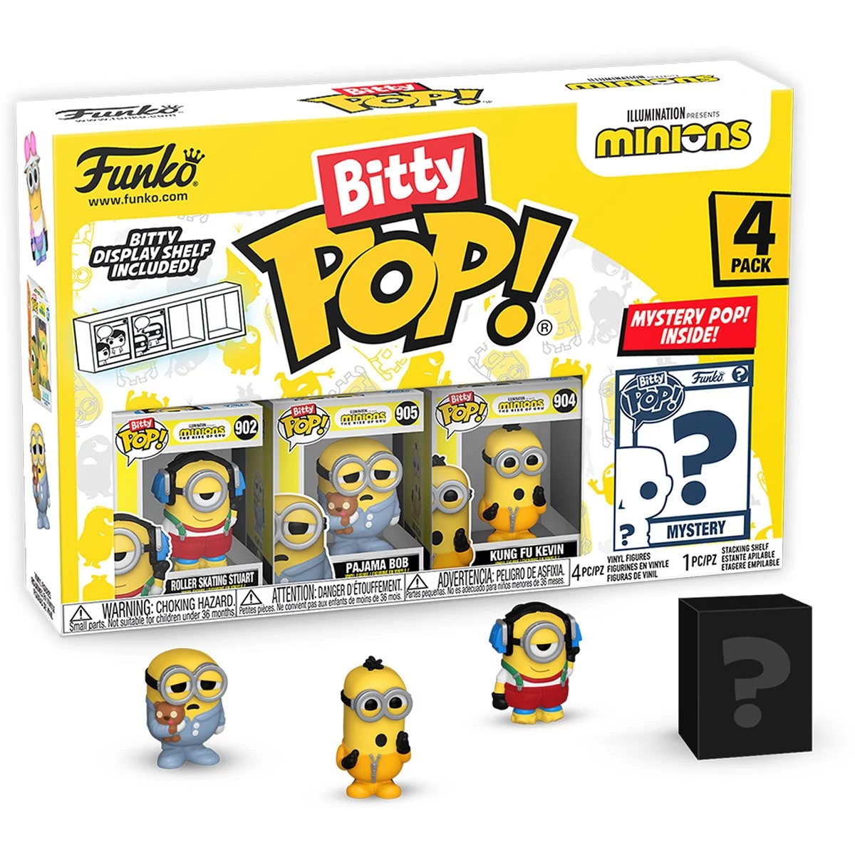 sticky Funko Bitty POP! Minions - Roller Skating Stuart 4PK figura