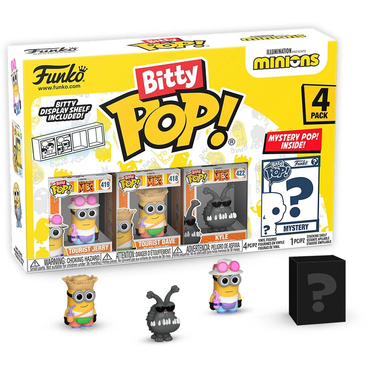 sticky Funko Bitty POP! Minions - Tourist Jerry 4PK figura