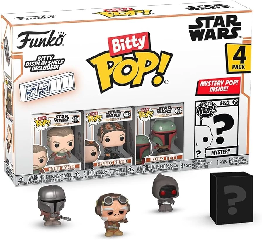 sticky Funko Bitty POP! Star Wars: Mandalorian - Marshal 4PK​ figura