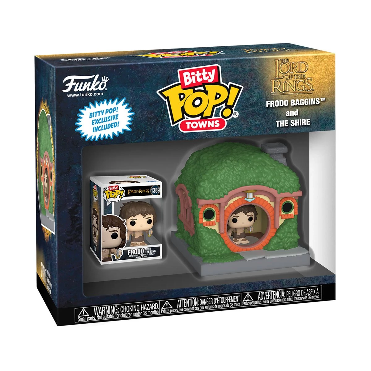 sticky Funko Bitty POP! Town: The Lord of the Rings - Frodo Baggins at Shire figura