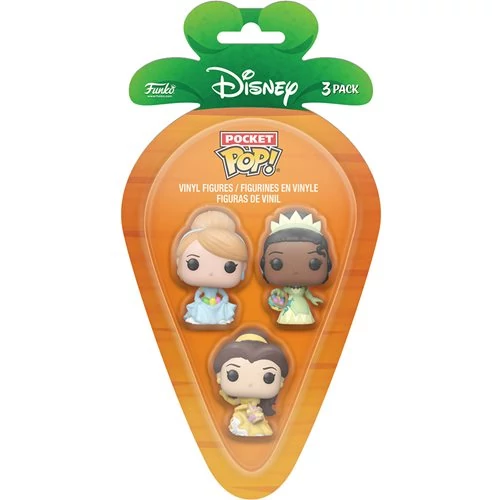 sticky Funko Carrot Pocket POP! Disney - Cinderella/ Belle/ Tiana figura