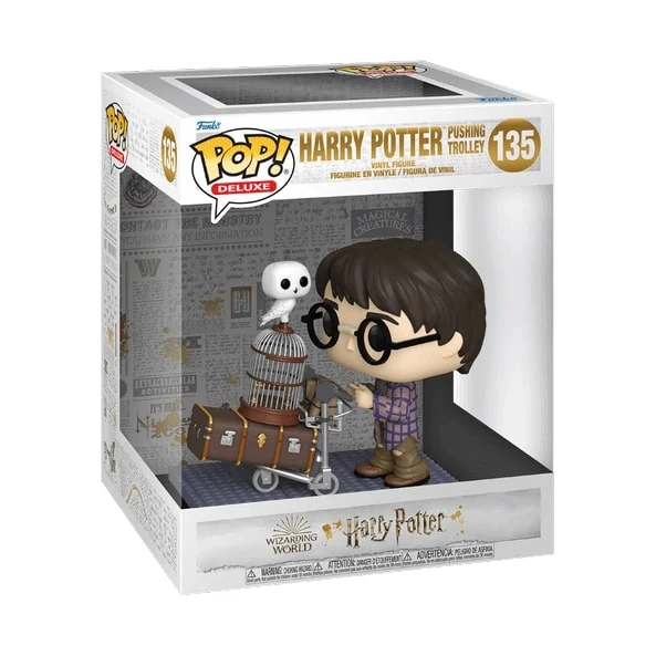 sticky Funko POP! Deluxe: Harry Potter 20th - Harry Pushing Trolley #135