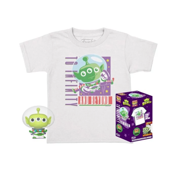 sticky Funko Pocket POP! Disney - Alien Buzz figura és gyerek póló (L)