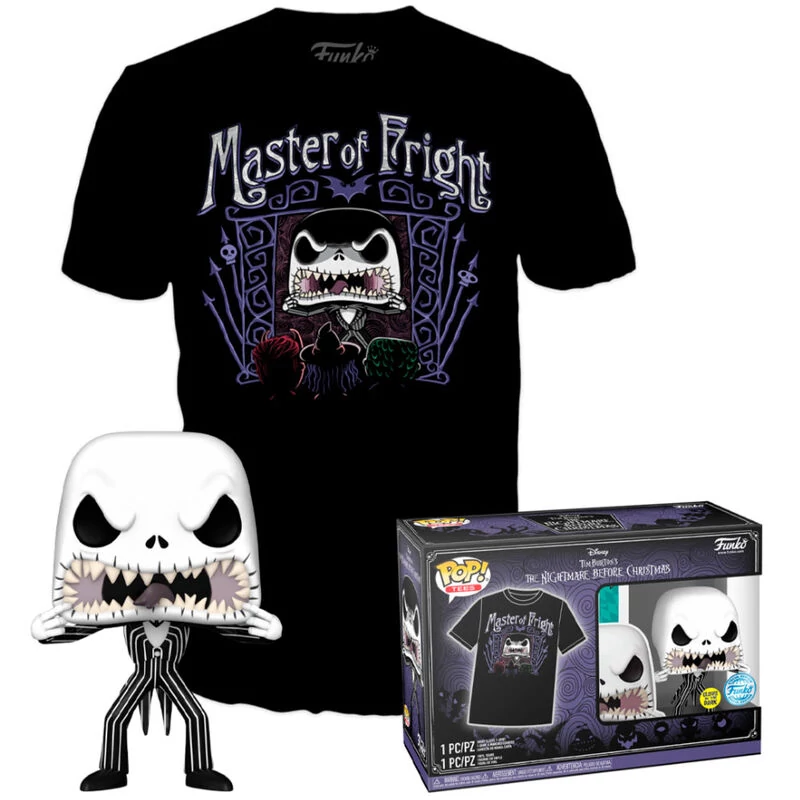 sticky Funko Pocket Pop! & Tee: Disney - Jack Skellington figura és póló (L)