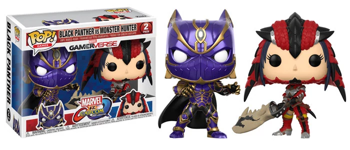 sticky Funko POP! 2-Pack Marvel vs Capcom - Black Panther vs Monster Hunter figura #2