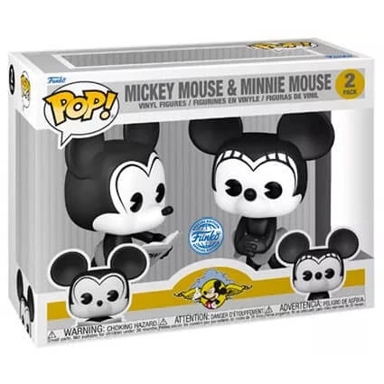 sticky Funko Pop! 2-Pack: Disney - Plane Crazy Mickey & Minnie Mouse figura