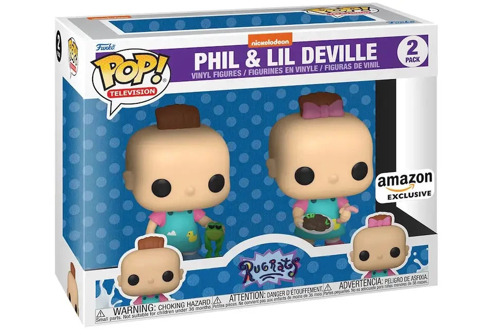 sticky Funko Pop! 2-Pack Television: Rugrats - Phil & Lil Deville figura