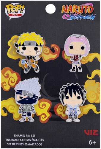 sticky Funko POP! 4Pack Naruto Enamel Pin kitűző