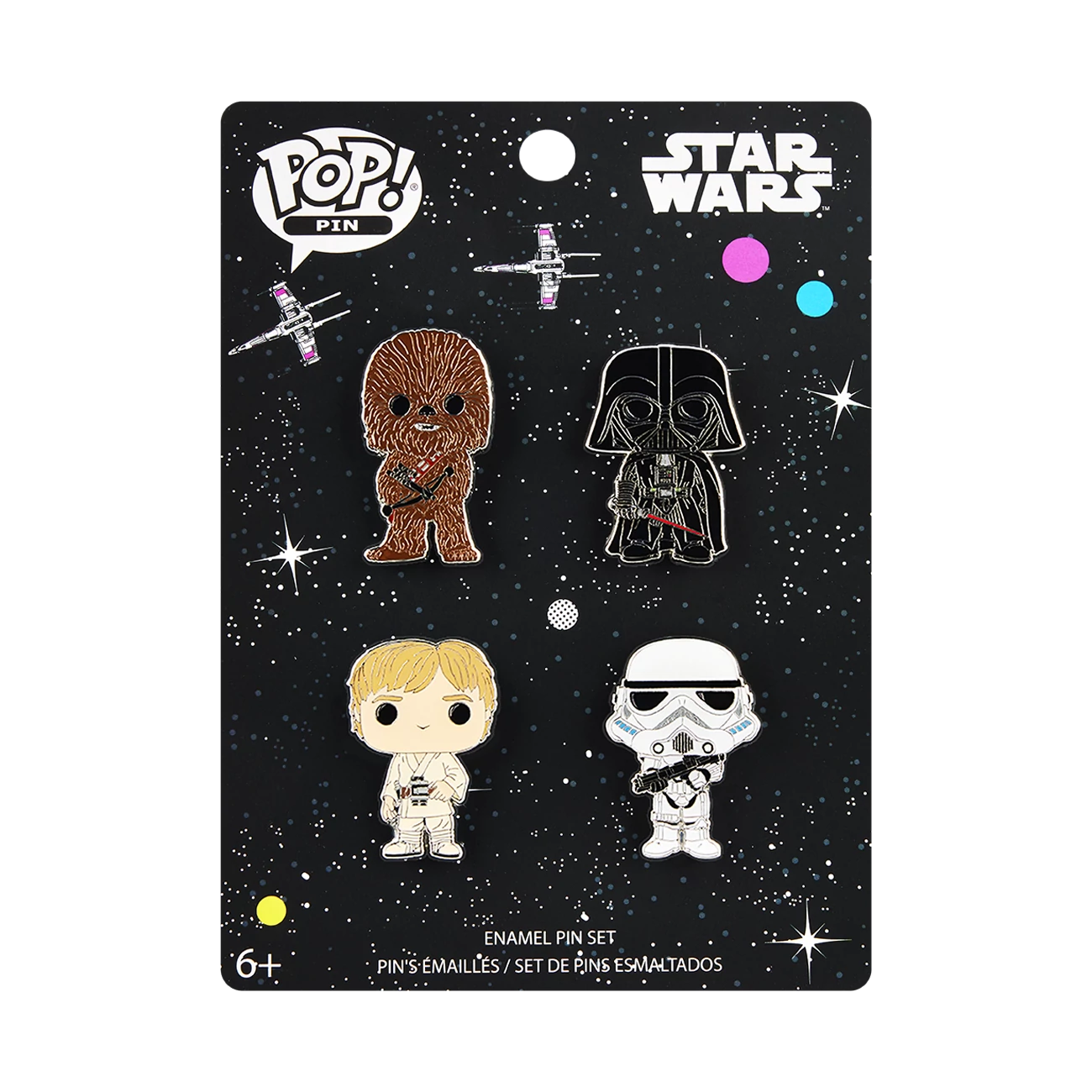 sticky Funko POP! 4Pack Star Wars Enamel Pin kitűző