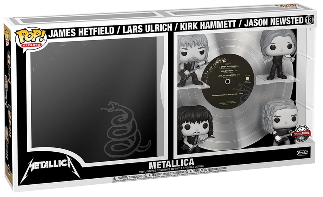 sticky Funko POP! Albums DLX: Metallica - Metallica (B&W) figura #18