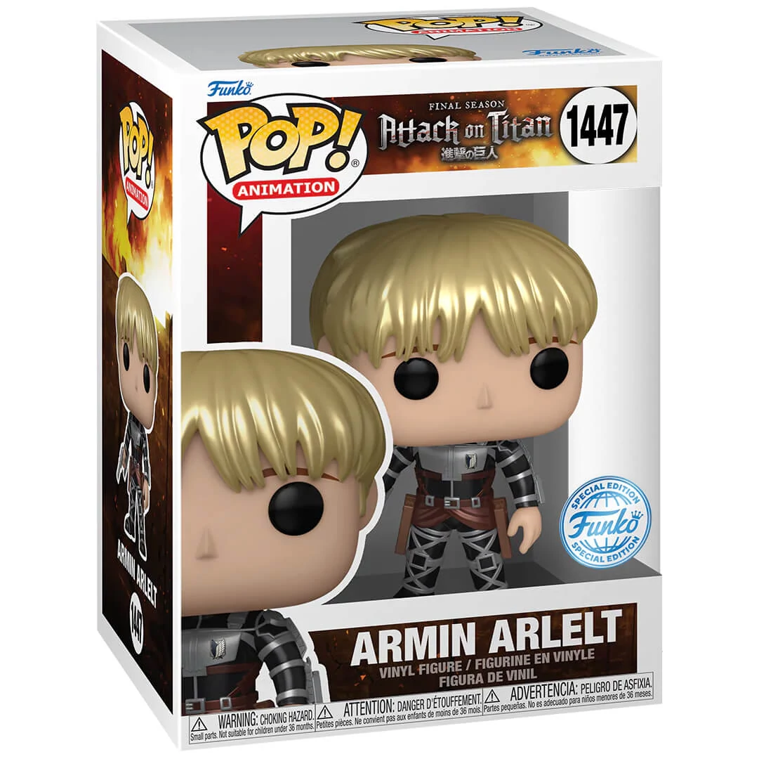 sticky Funko POP! Animation: Attack on Titan - Armin Arlert (Metallic) (SE) figura #1447