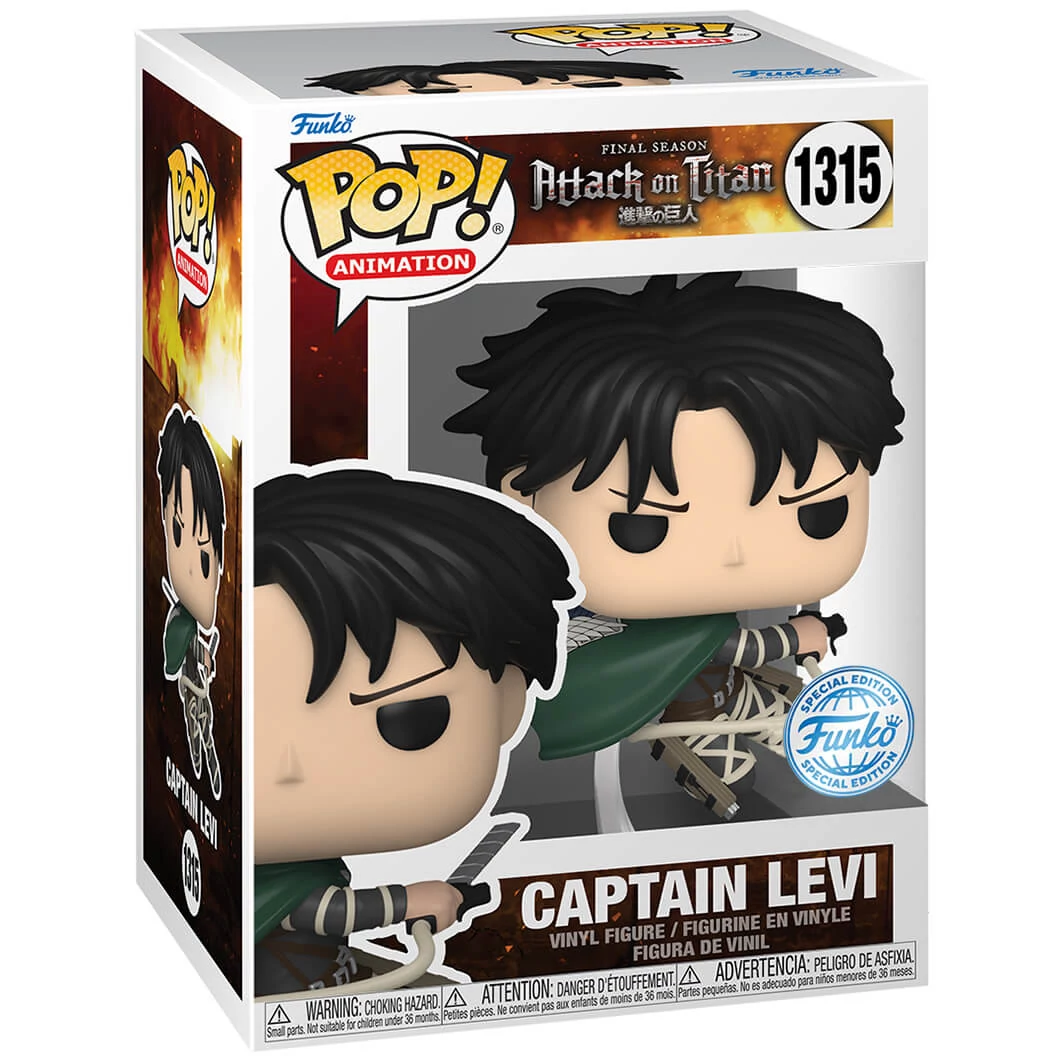 sticky Funko POP! Animation: Attack on Titan - Captain Levi (SE) figura #1315