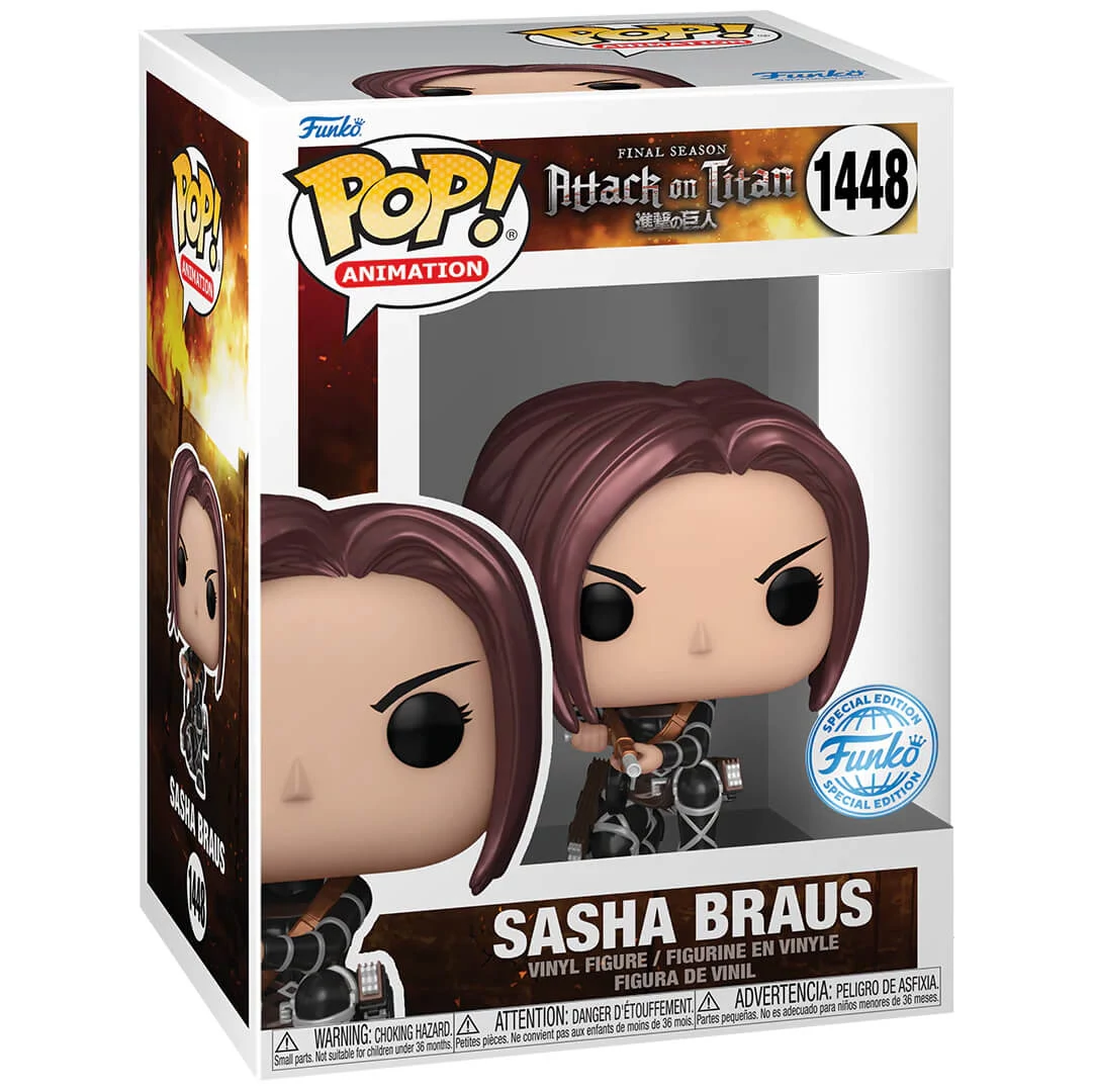 sticky Funko POP! Animation: Attack on Titan - Sasha Braus (Metallic) (SE) figura #1448