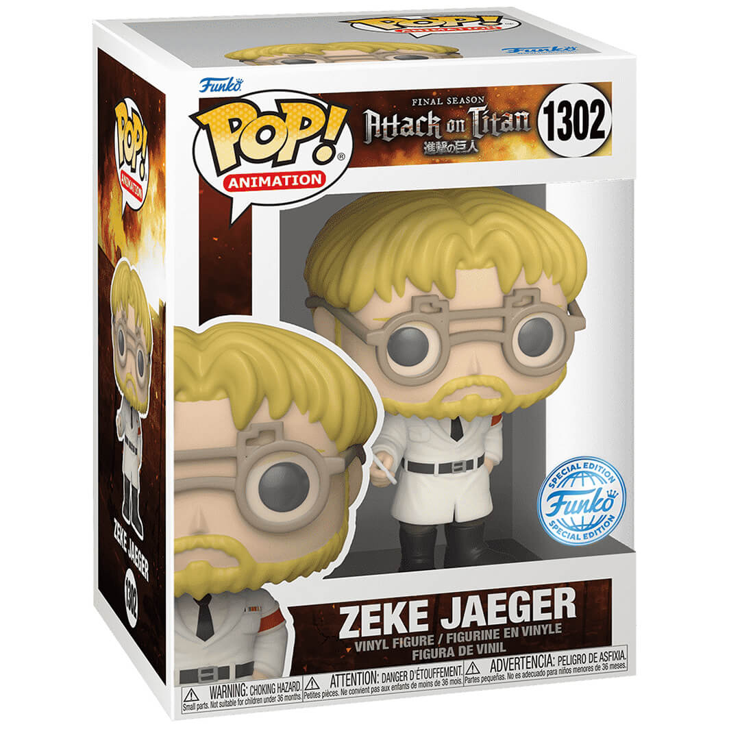 FUNKO POP! ZEKE Jaeger 1302 - Special Edition - Attack On Titan - Original Vinyl EUR 29,90 - ES