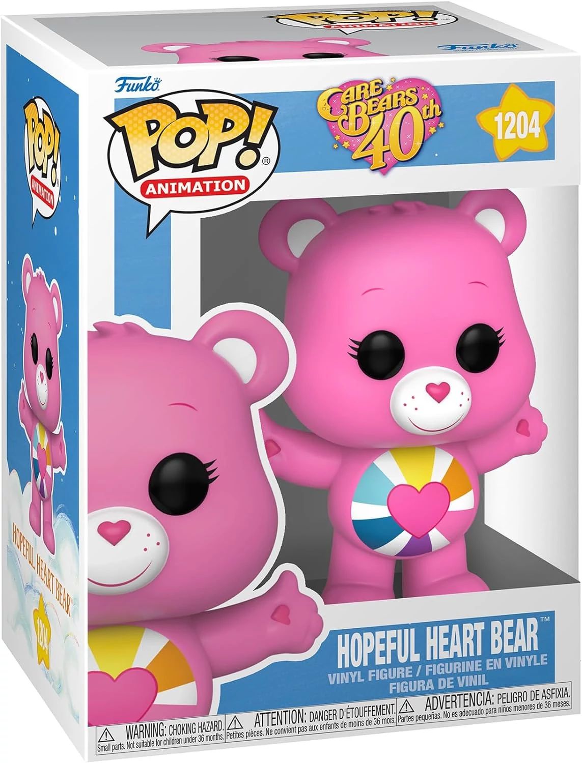 sticky Funko POP! Animation: Care Bears 40th Anniversary - Hopeful Heart Bear figura (Glow in th Dark) #1204