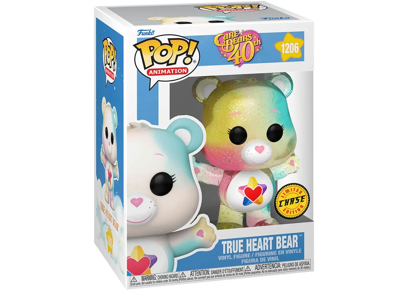 sticky Funko POP! Animation: Care Bears 40th Anniversary - True Heart Bear chase figura