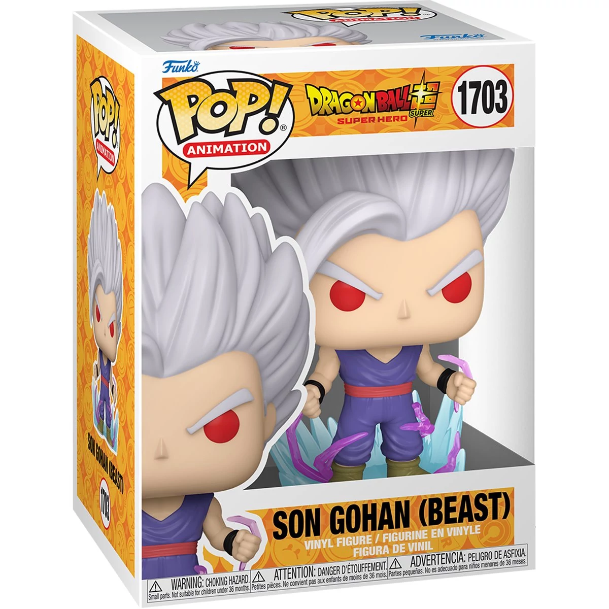 sticky Funko POP! Animation: Dragon Ball Super - Son Gohan (Beast) figura #1703