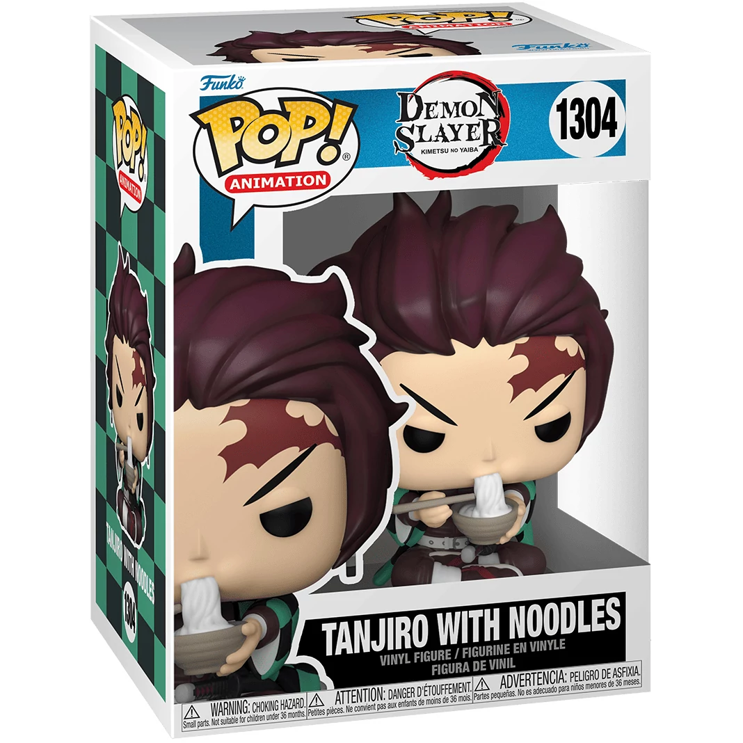 sticky Funko POP! Animation: Demon Slayer - Tanjiro w/Noodles figura #1304