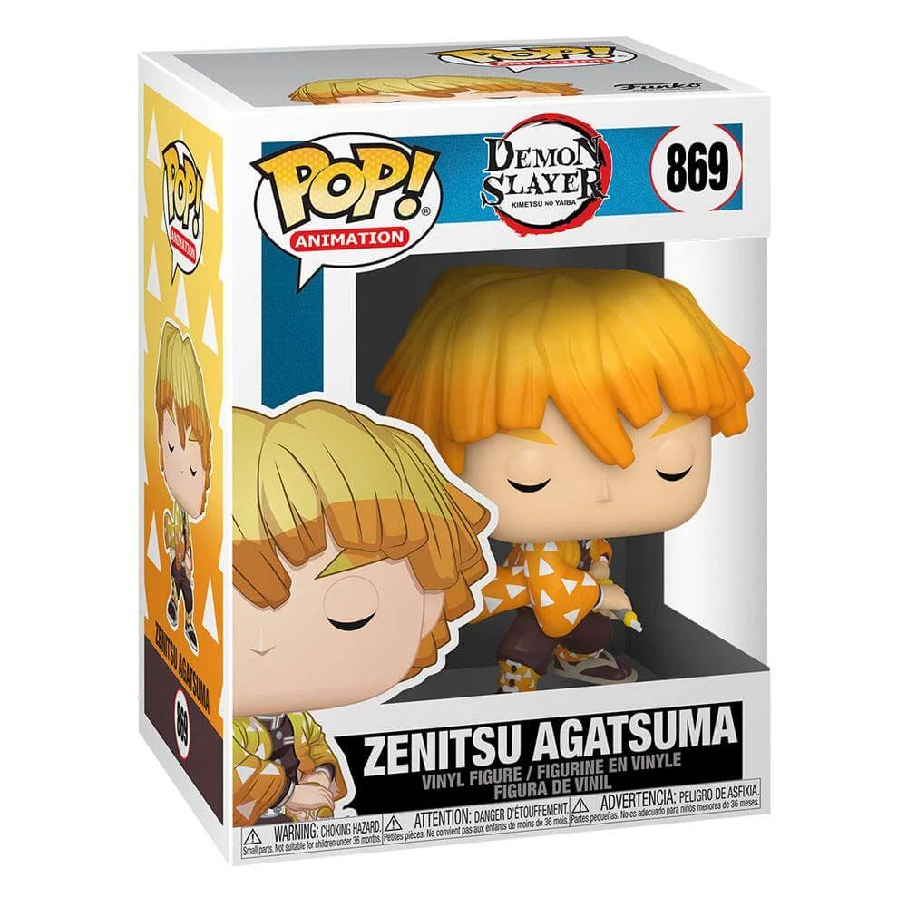 sticky Funko POP! Animation: Demon Slayer - Zenitsu Agatsuma figura #869