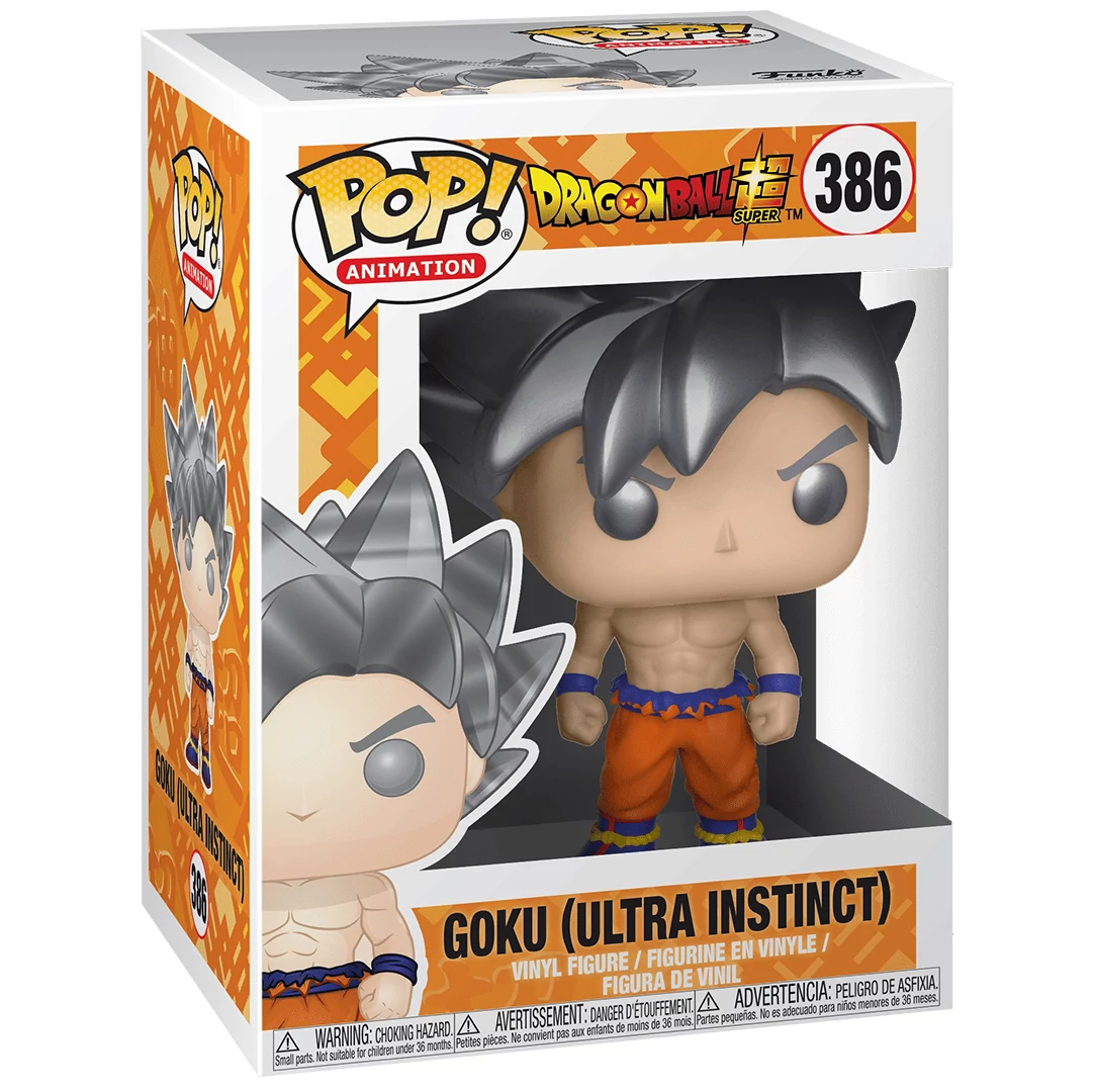 sticky Funko Pop! Animation: Dragon Ball Super - Goku (Ultra Instinct) figura #386