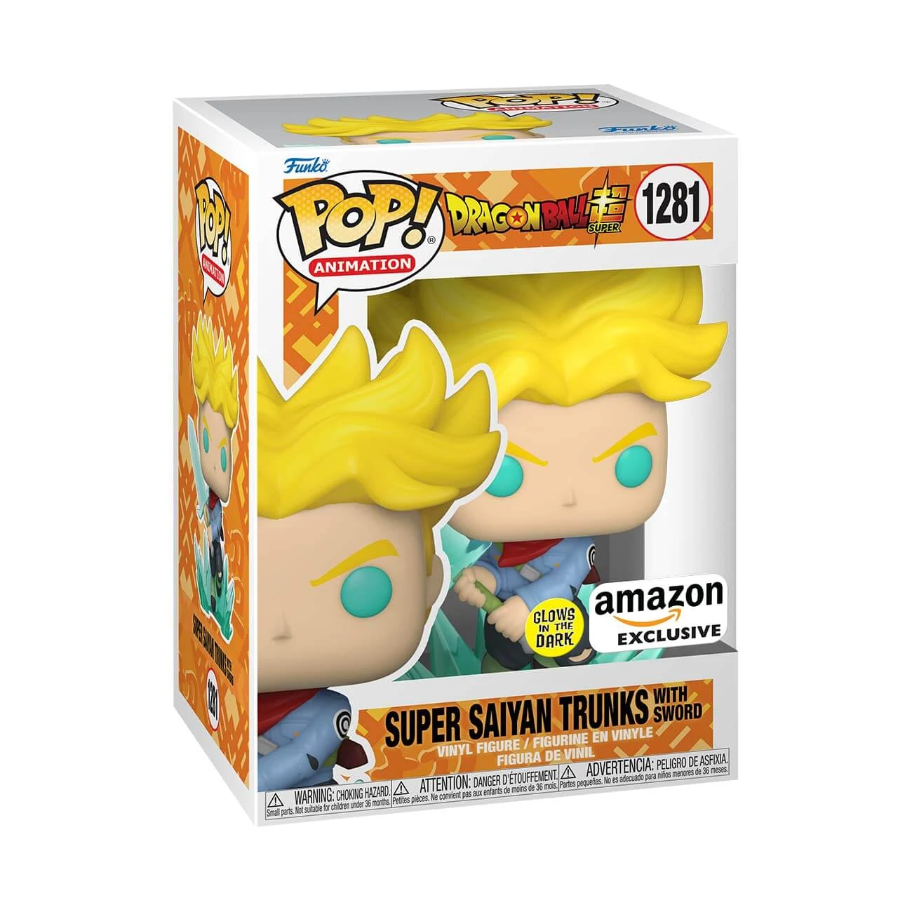 sticky Funko Pop! Animation: Dragon Ball Super - Super Saiyan Trunks with Sword figura #1281