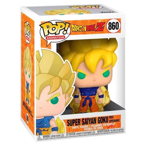 sticky Funko POP! Animation: Dragon Ball Z - SS Goku (First Appearance) figura #860