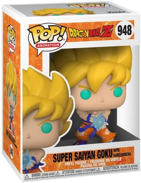 sticky Funko POP! Animation: Dragon Ball Z - Super Saiyan Goku w/ Kamehameha figura #948