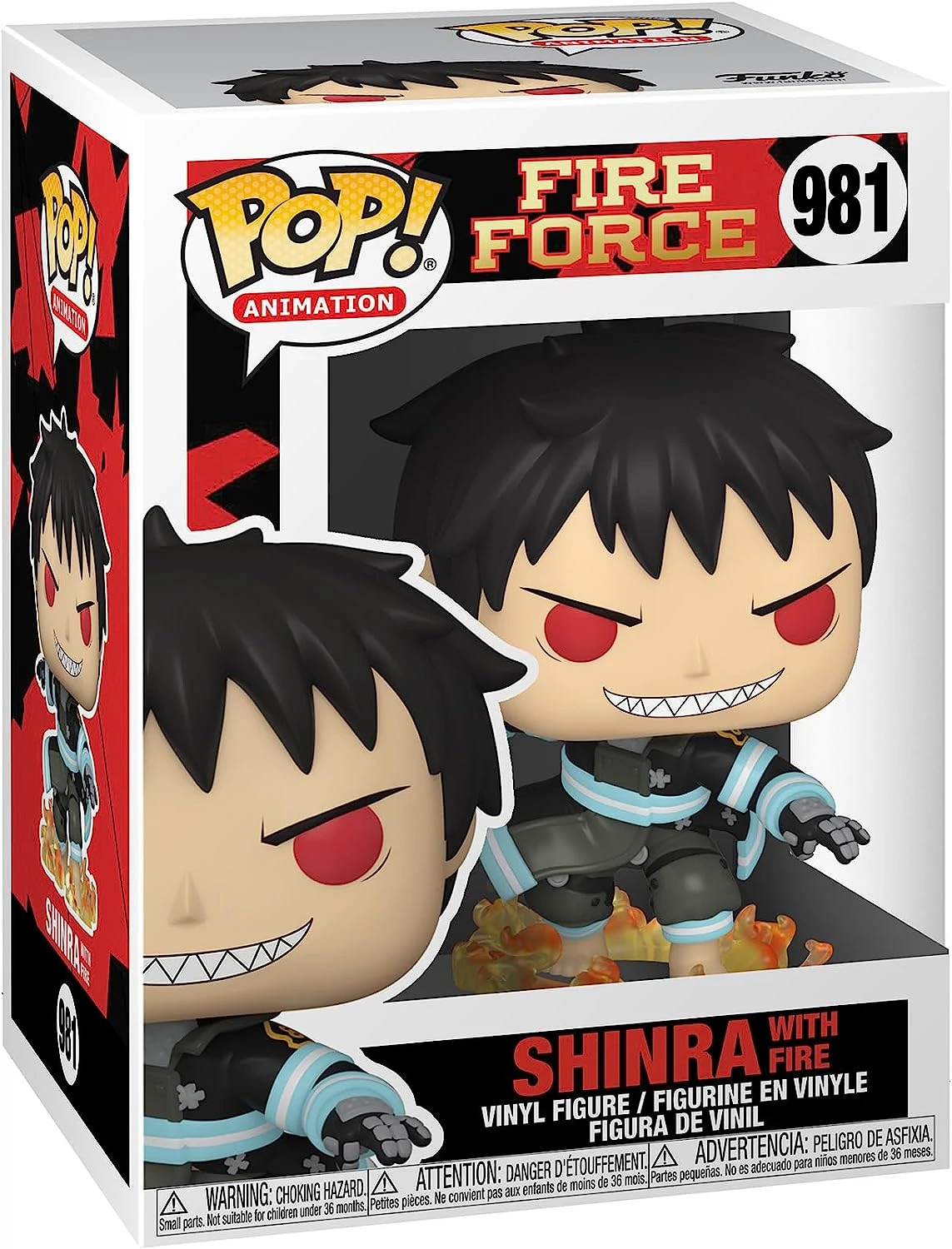 sticky Funko POP! Animation: Fire Force - Shinra with Fire figura #981