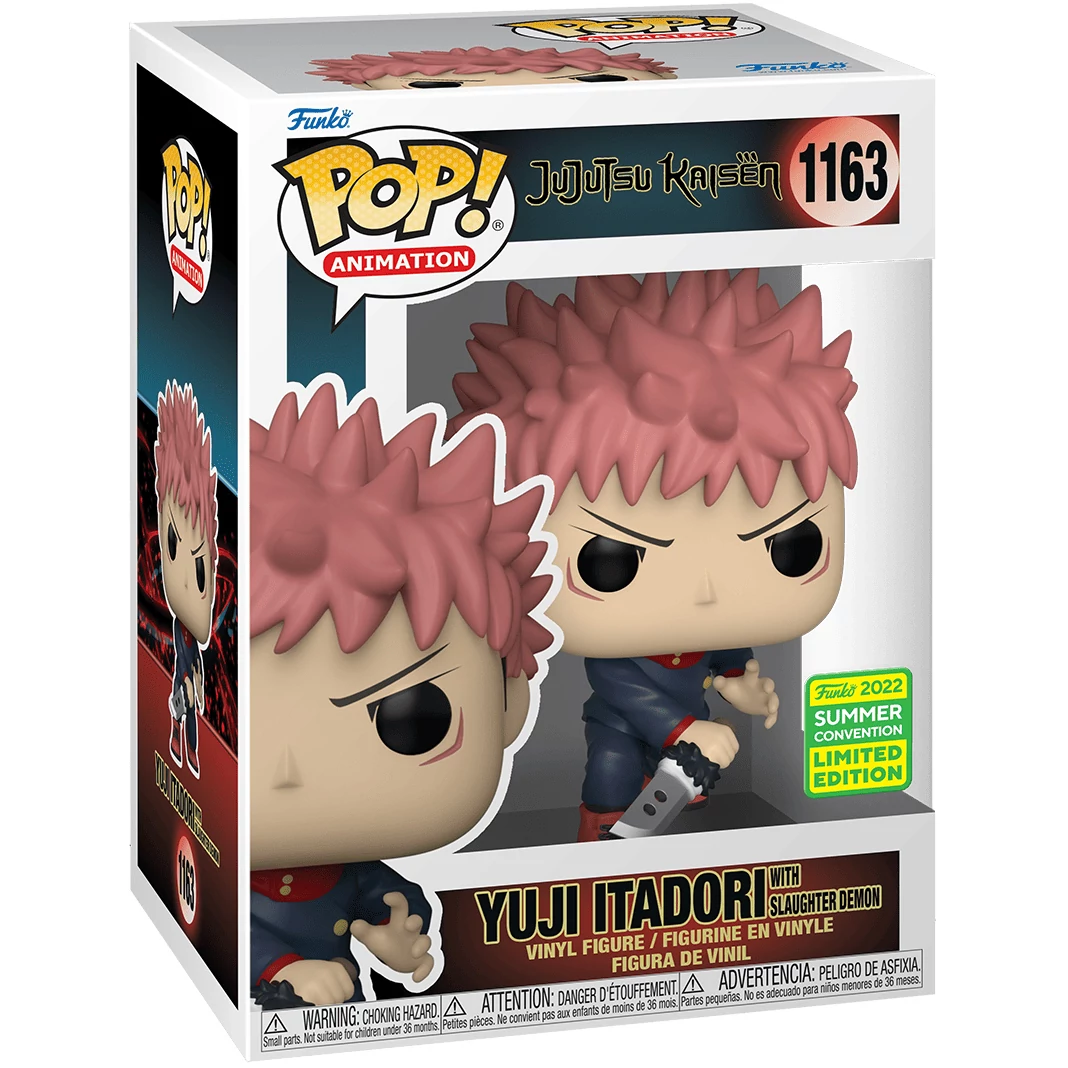 sticky Funko Pop! Animation: Jujutsu Kaisen - Itadori with Slaughter Demon (Metallic) figura