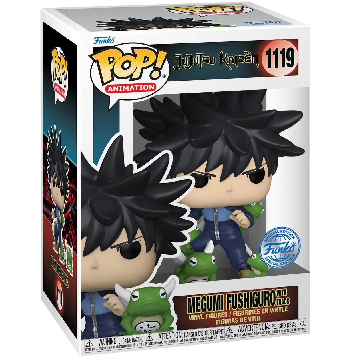 sticky Funko Pop! Animation: Jujutsu Kaisen - Megumi Fushiguro with Toads figura #1119