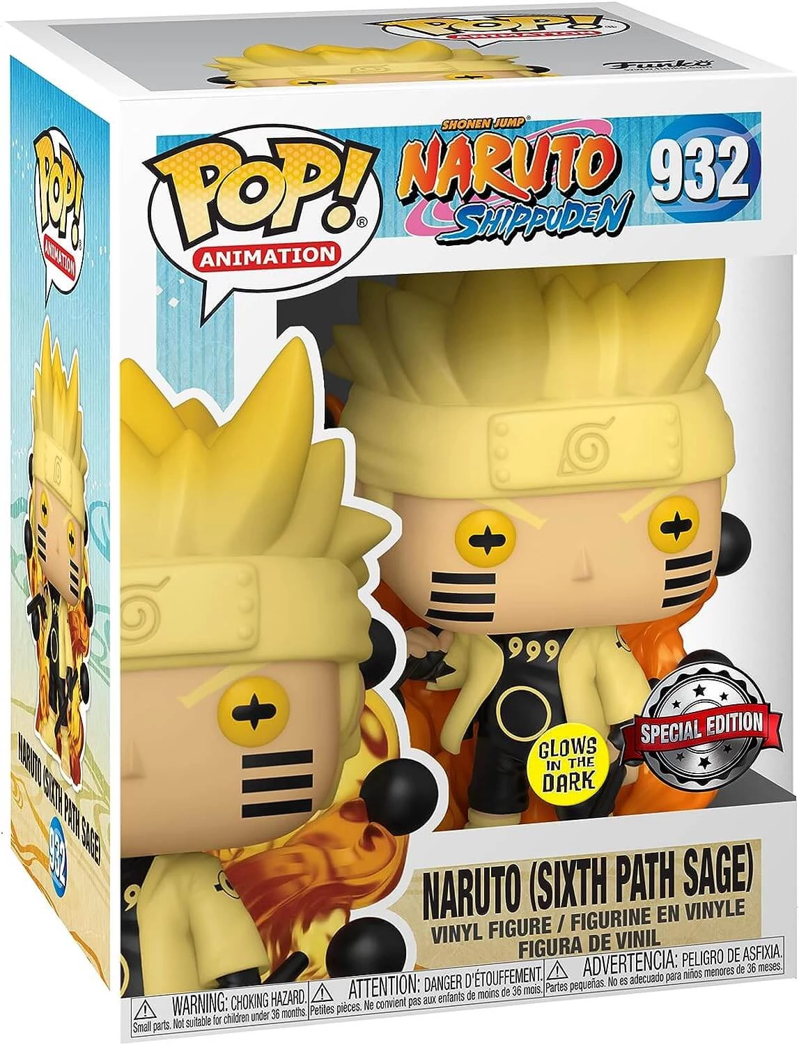 sticky Funko POP! Animation: Naruto - Naruto 6 Path Sage (GW) figura #932