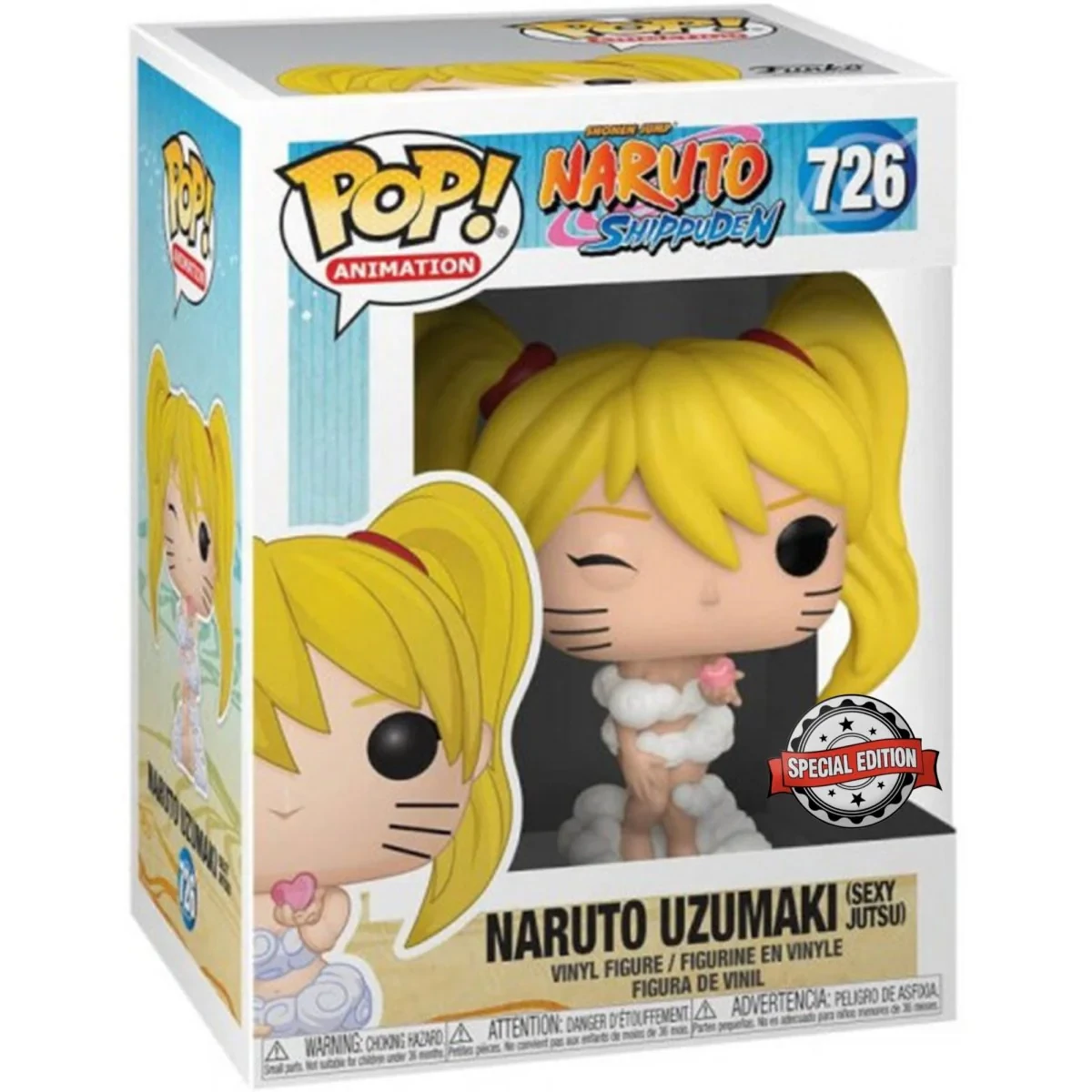 sticky Funko POP! Animation: Naruto - Naruto Uzumaki (Sexy Jutsu) figura #726