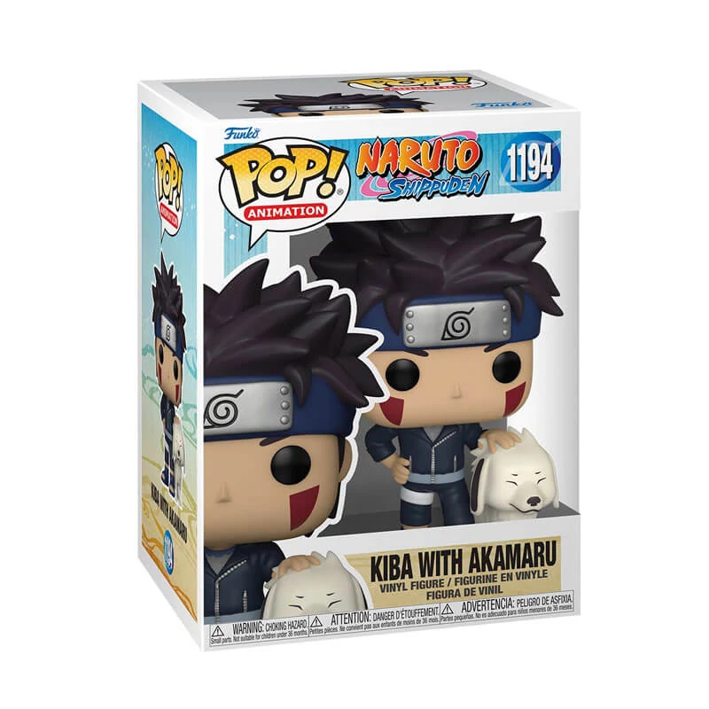 sticky Funko Pop! Animation: Naruto Shippuden - Kiba With Akamaru figura #1194