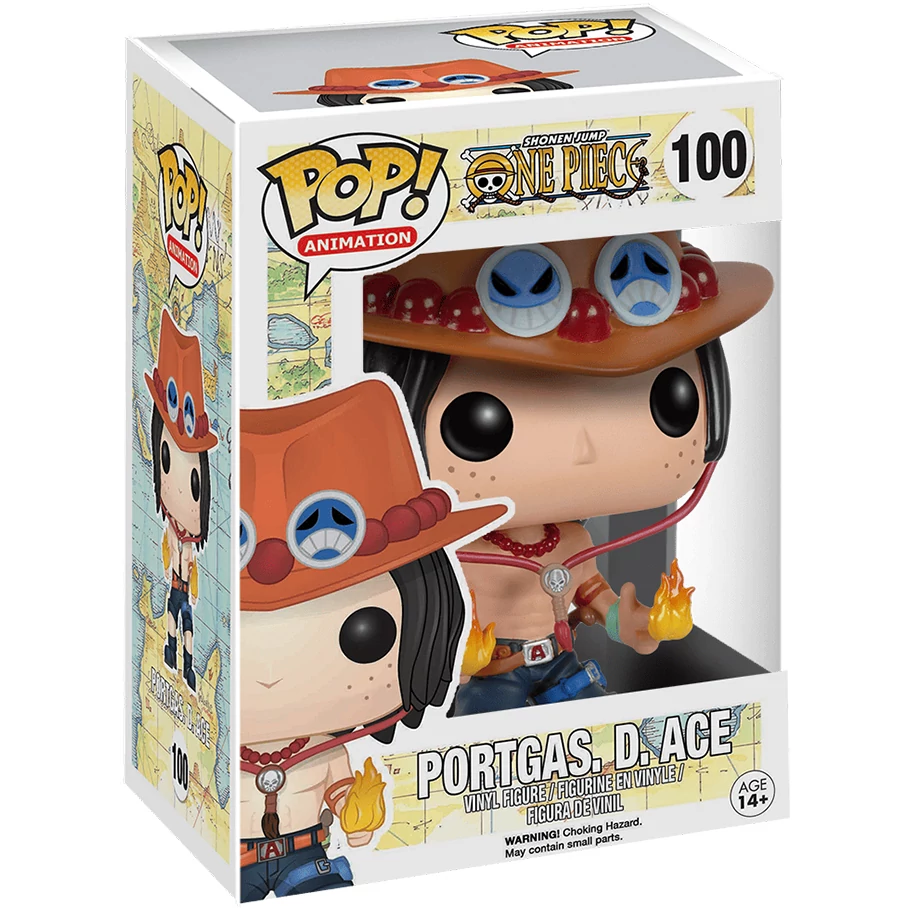 sticky Funko POP! Animation: One Piece - Portgas D. Ace figura #100