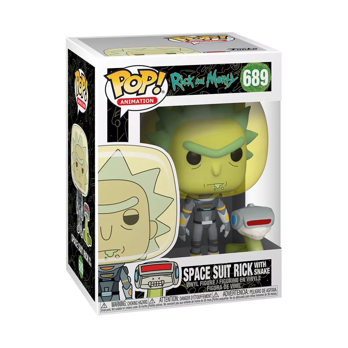 sticky Funko POP! Television: Rick & Morty - Space suit Rick w/snake figura