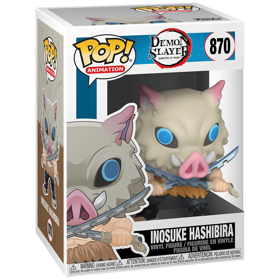 sticky Funko POP! Animation: Demon Slayer - Inosuke Hashibira figura #870