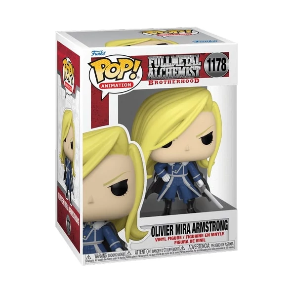 sticky Funko POP! Animation: Fullmetal Alchemist: Brotherhood- Olivier Armstrong figura #1178