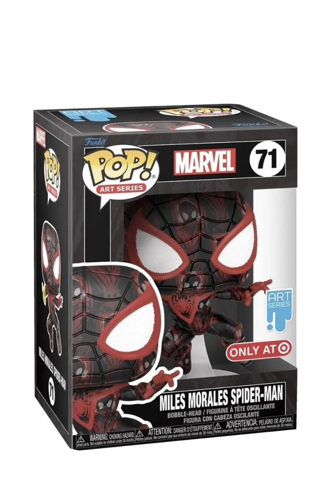 sticky Funko POP! Art Series Marvel: Miles Morales Spider-Man (with Plastic Case) figura #71