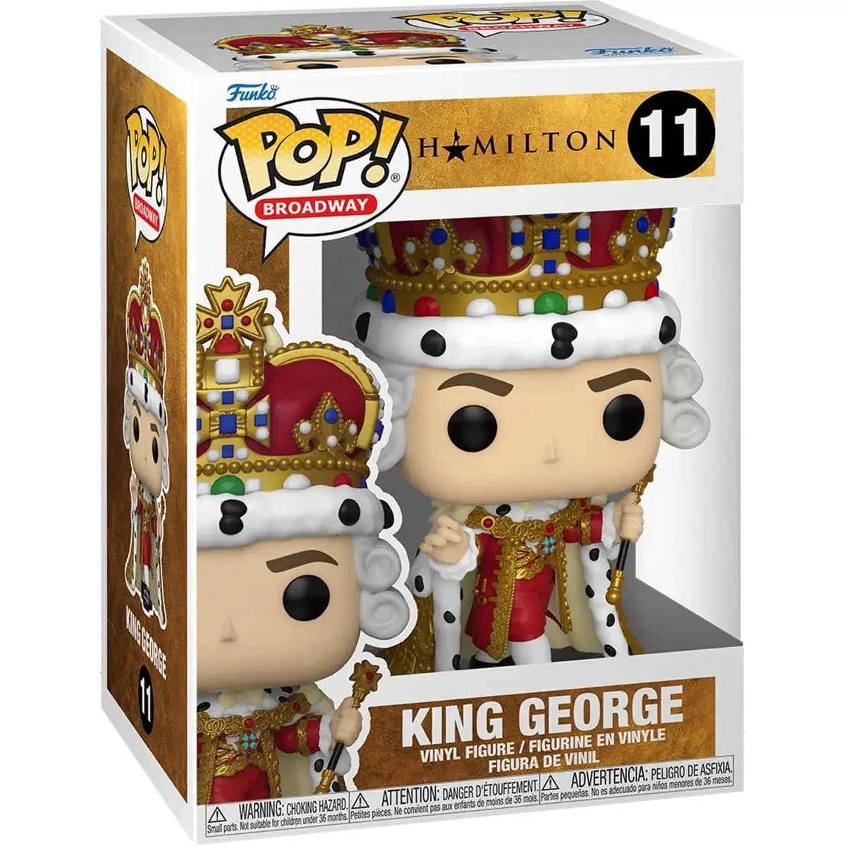 sticky Funko POP! Broadway: Hamilton - King George figura #11