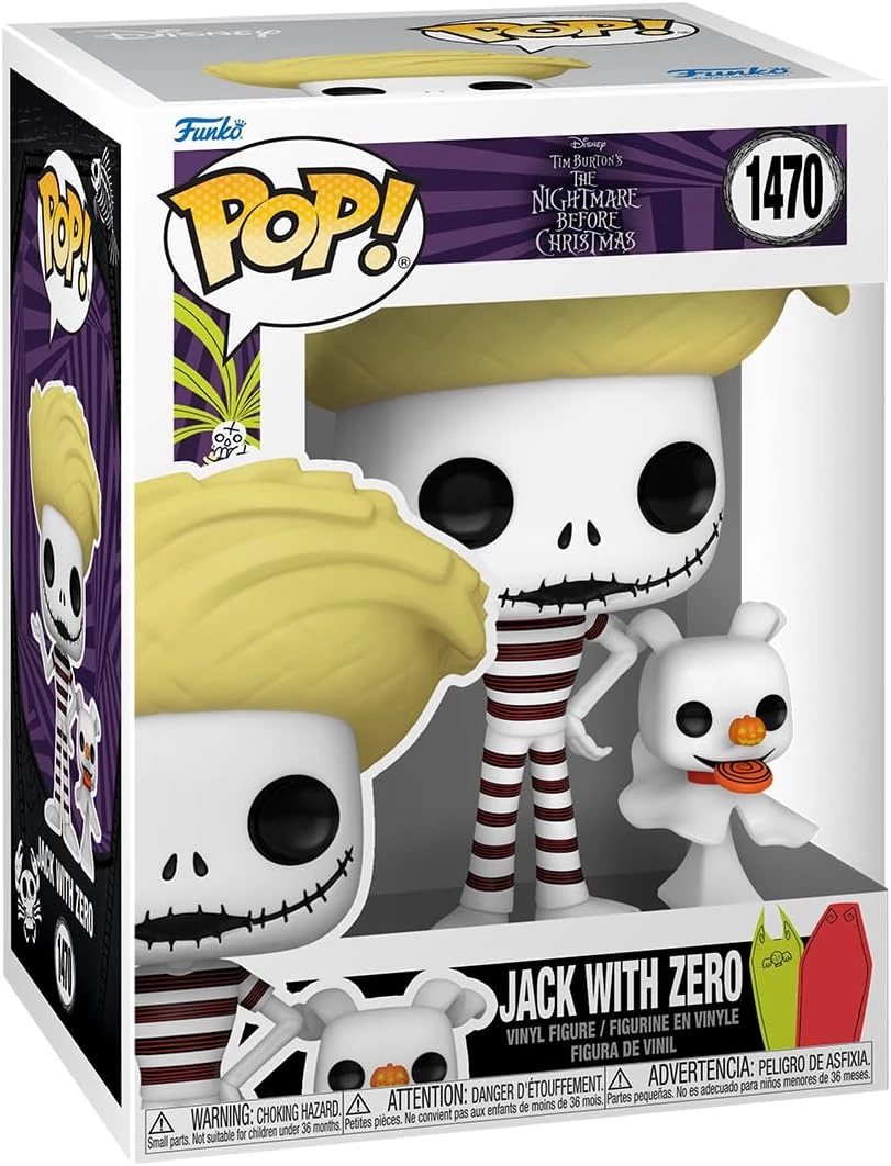 sticky Funko POP! & Buddy: The Nightmare Before Chrsitmas - Jack w/Zero (Beach) figura #1470