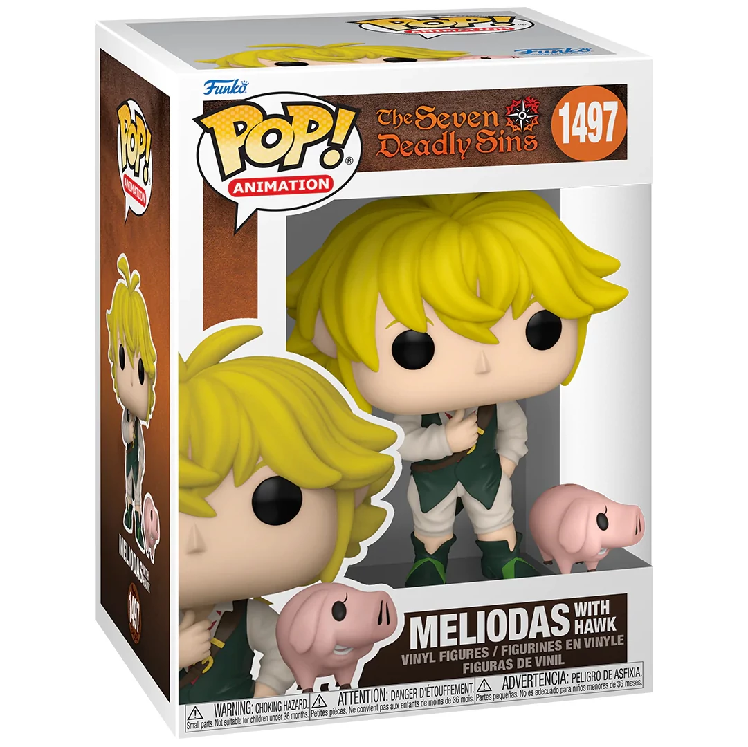 sticky Funko POP! Animation: The Seven Deadly Sins - Meliodas w/Hawk figura