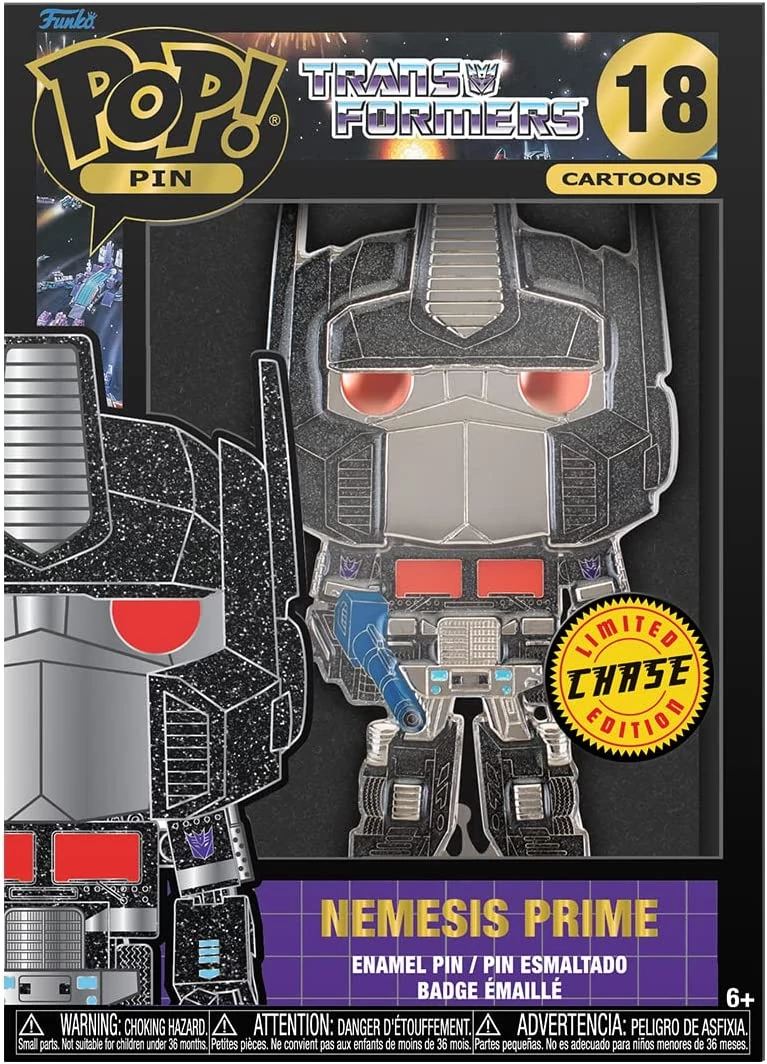 sticky Funko Pop! Cartoons: Transformers - Optimus Prime #18 kitűző chase