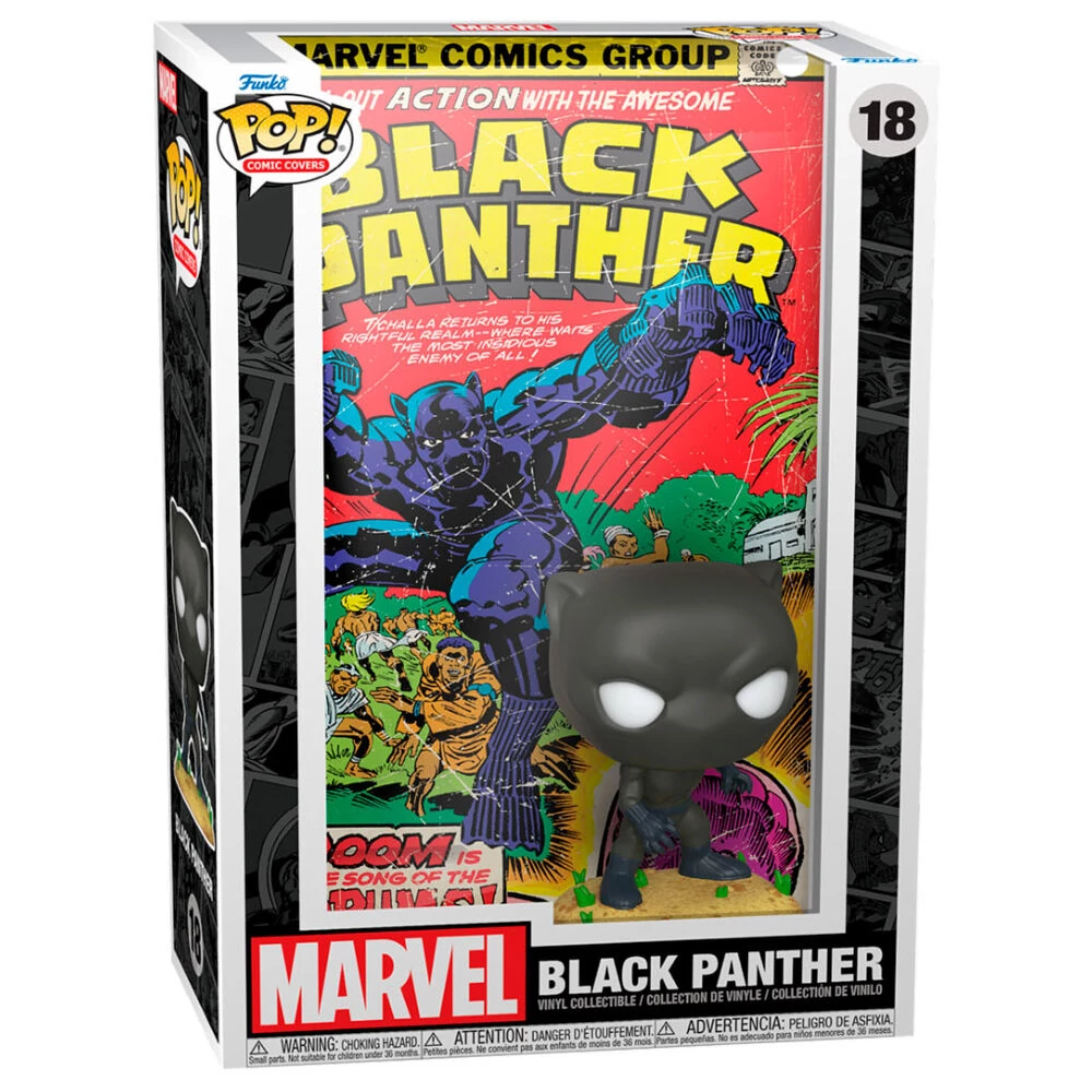 sticky Funko POP! Comic Cover: Marvel - Black Panther figura #18