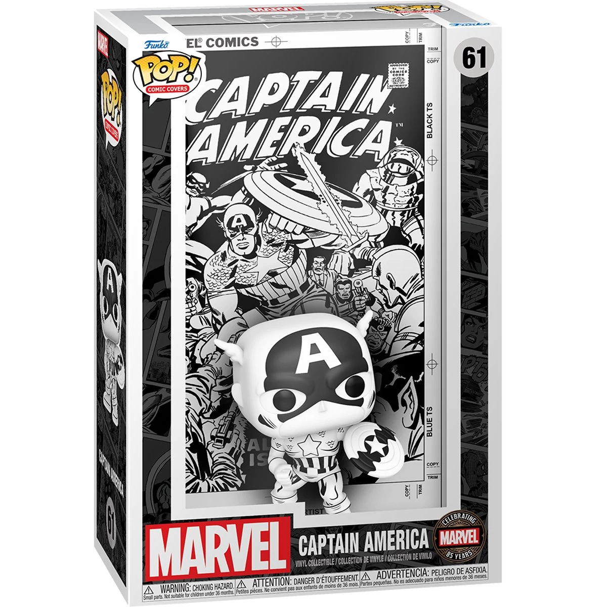 sticky Funko POP! Comic Cover: Marvel - Captain America figura #61