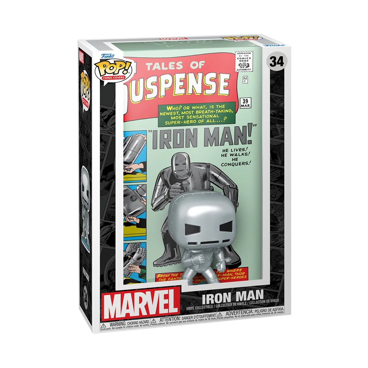 sticky Funko POP! Comic Cover: Marvel - Iron Man figura #34